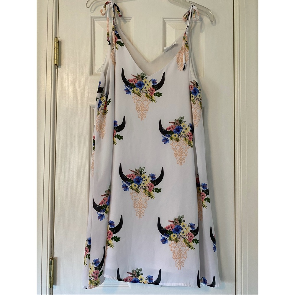 Peach Love California Floral Boho Sundress